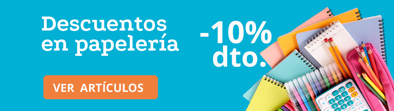 Descuentos papelería por toda la web