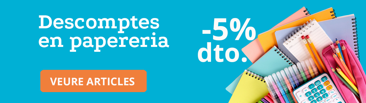 Descuentos papelería por toda la web