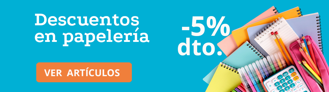 Descuentos papelería por toda la web